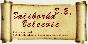 Daliborka Belčević vizit kartica